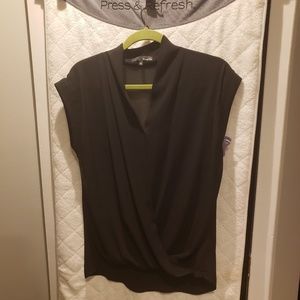 Black sheer panel top